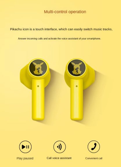Pokemon Kopfhörer Bluetooth, Noise Cancelling, Taktil – Bild 4