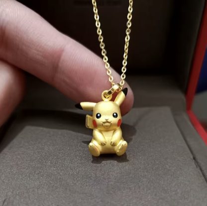Pokemon Anhänger Kette Pikachu Gold – Bild 2