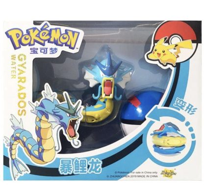 Pokemon Figuren Pokeball Set mit Pikachu, Glurak, Bisaflor, Turtok, Garados – Bild 6