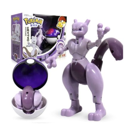 Pokemon Figuren Pokeball Set mit Pikachu, Glurak, Bisaflor, Turtok, Garados – Bild 7