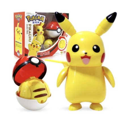 Pokemon Figuren Pokeball Set mit Pikachu, Glurak, Bisaflor, Turtok, Garados – Bild 9