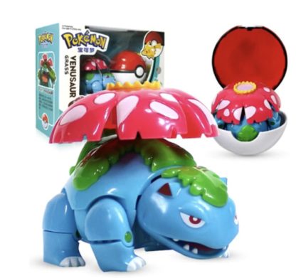 Pokemon Figuren Pokeball Set mit Pikachu, Glurak, Bisaflor, Turtok, Garados – Bild 10
