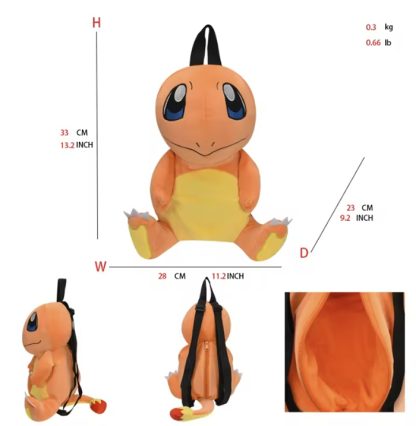 Pokemon Rucksack Plüsch Glumanda – Bild 2