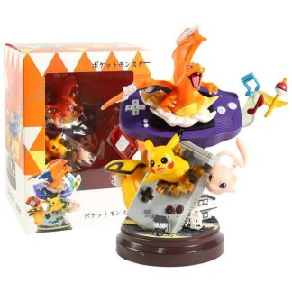 Pokemon Figur  Gameboy Pikachu Glurak und Mewtu