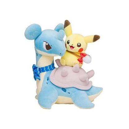 Pokemon Kuscheltier  Pikachu Auf Lapras