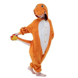 Pokemon Kostüm / Onesie Kind Glumanda