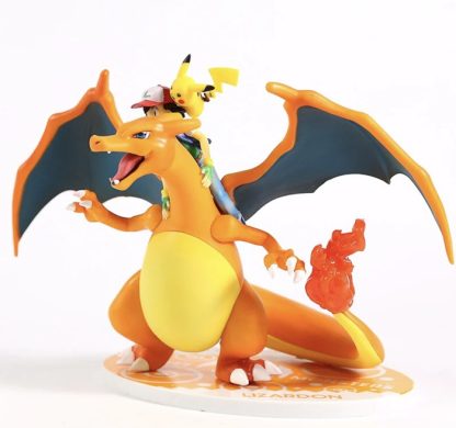 Pokemon Figuren Ash Ketchum & Charizard / Glurak – Bild 2