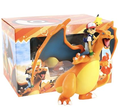 Pokemon Figuren Ash Ketchum & Charizard / Glurak – Bild 3