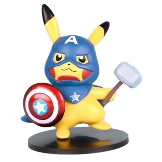 Pokemon Figur  Pikachu Captain America